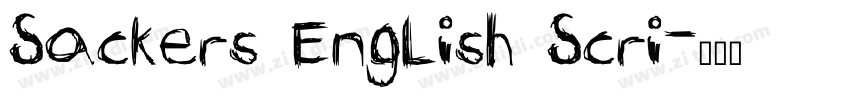Sackers English Scri字体转换